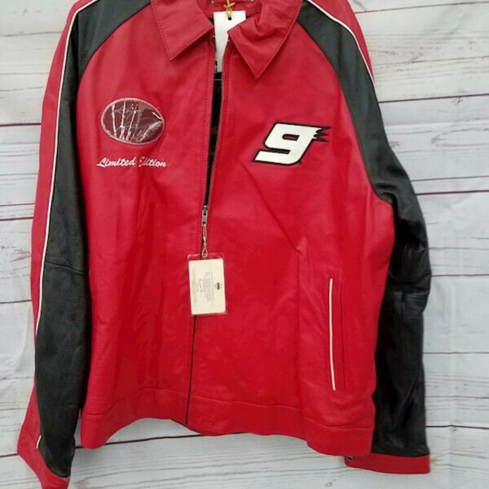 Kasey Kahne Autographed Leather Jacket w/ COA 2XL